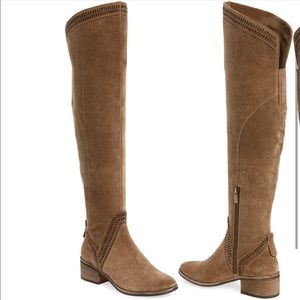 Vince Camuto karinda over the knee brown suede boot